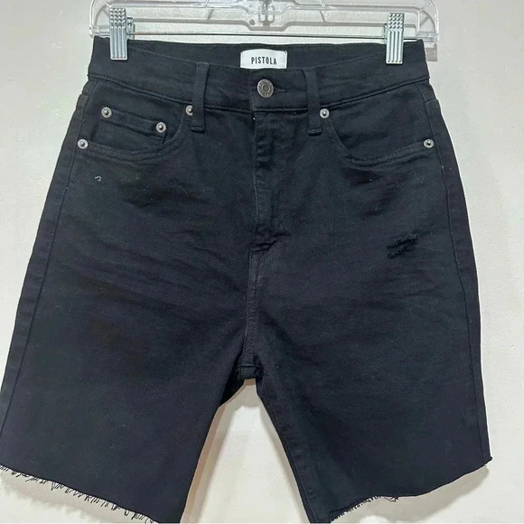 Pistola IZZY HIGH-RISE SLIM BERMUDA SHORTS IN OXFORD 27 - Picture 5 of 8